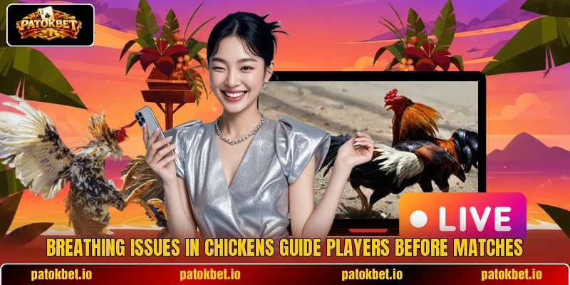Breathing issues in chickens guide players before matches Breathing issues in chickens guide players before matches