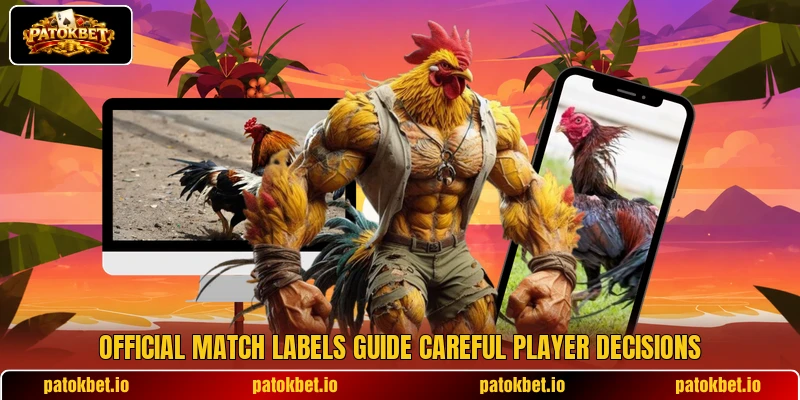 Official match labels guide careful player decisions Official match labels guide careful player decisions