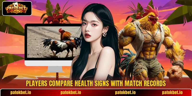 Players compare health signs with match records Players compare health signs with match records