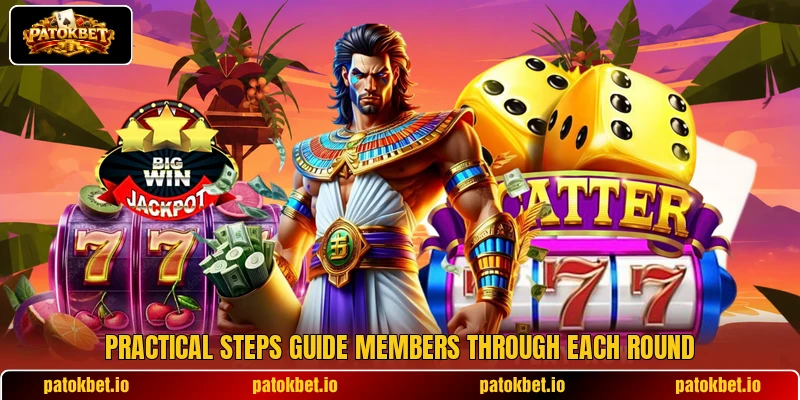 Practical steps guide members through each round Practical steps guide members through each round