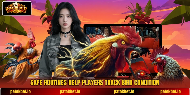 Safe routines help players track bird condition Safe routines help players track bird condition