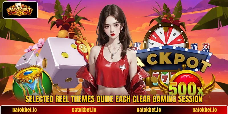 Selected reel themes guide each clear gaming session